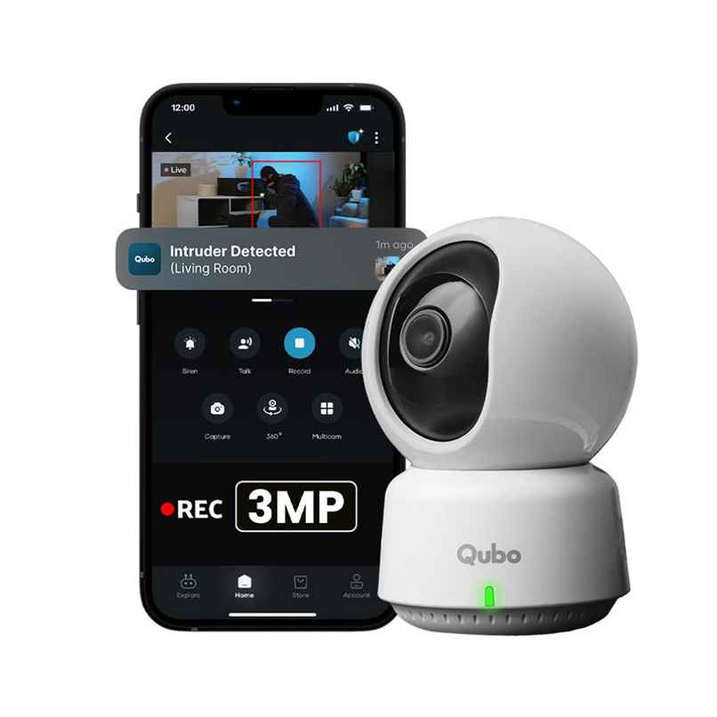 Qubo 3MP Smart Cam 360 Security Camera Pro Qubo 3MP Smart Cam 360 Security Camera Pro