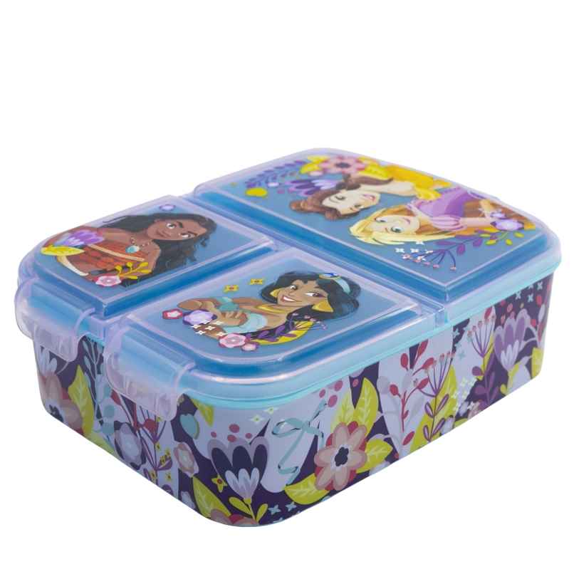 Striders Multi Compartment Rectangular Sandwich Box Princess Courageous Heart | XL Striders Multi Compartment Rectangular Sandwich Box Princess Courageous Heart | XL