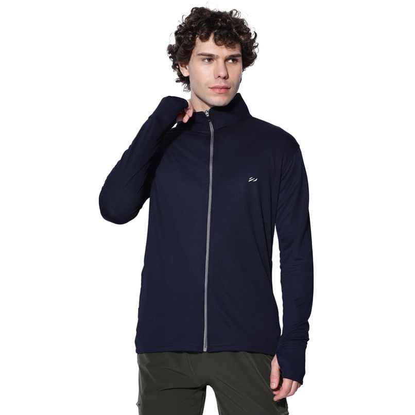 Blue Tyga Men's Sunscreen Jacket - Sje0001 | Navy | M