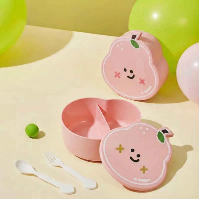 DesignLand Pear Shaped Kids Lunch Box | Pink DesignLand Pear Shaped Kids Lunch Box | Pink