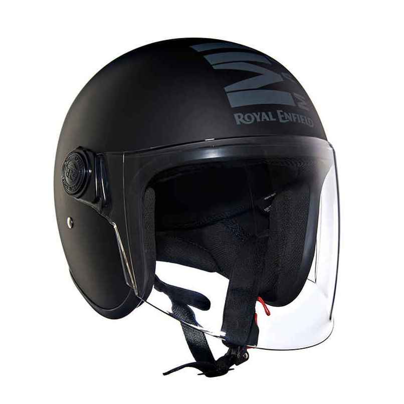 Royal Enfield Op Mlg Helmet | Matt Black And Grey | L Royal Enfield Op Mlg Helmet | Matt Black And Grey | L