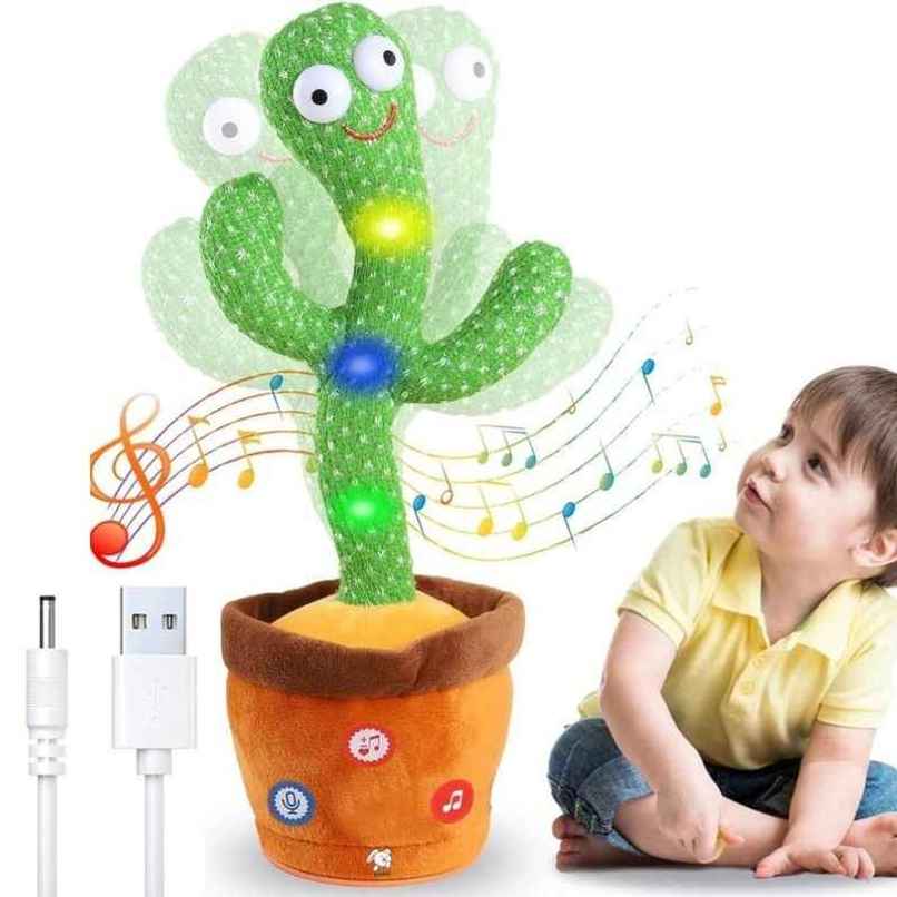 Fablue Rechargeable Dancing And Talking Cactus Toy | Recording Repeat Funny Educational Toy Fablue Rechargeable Dancing And Talking Cactus Toy | Recording Repeat Funny Educational Toy