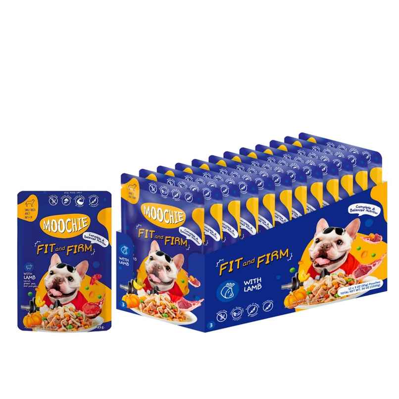 Moochie Dog Wet FOOD - Fit And Firm - Casserole With Lamb Gravy