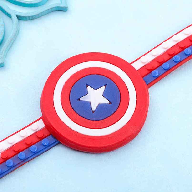 Kids Rakhi | Captain America | Pack of 1 | Floweraura Kids Rakhi | Captain America | Pack of 1 | Floweraura