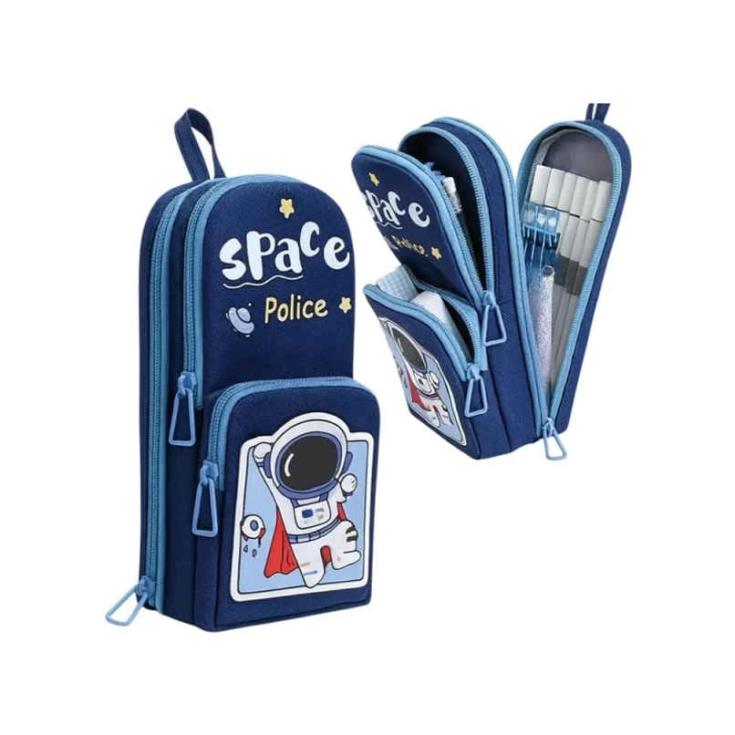 Fablue Astronaut Police Pencil Pouch | Dark Blue