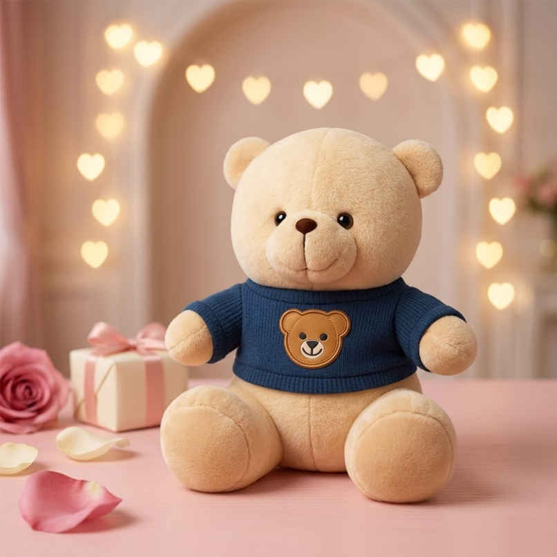 Fablue Teddy Bear Plush Soft Toy Animal For Kids - 27 cm
