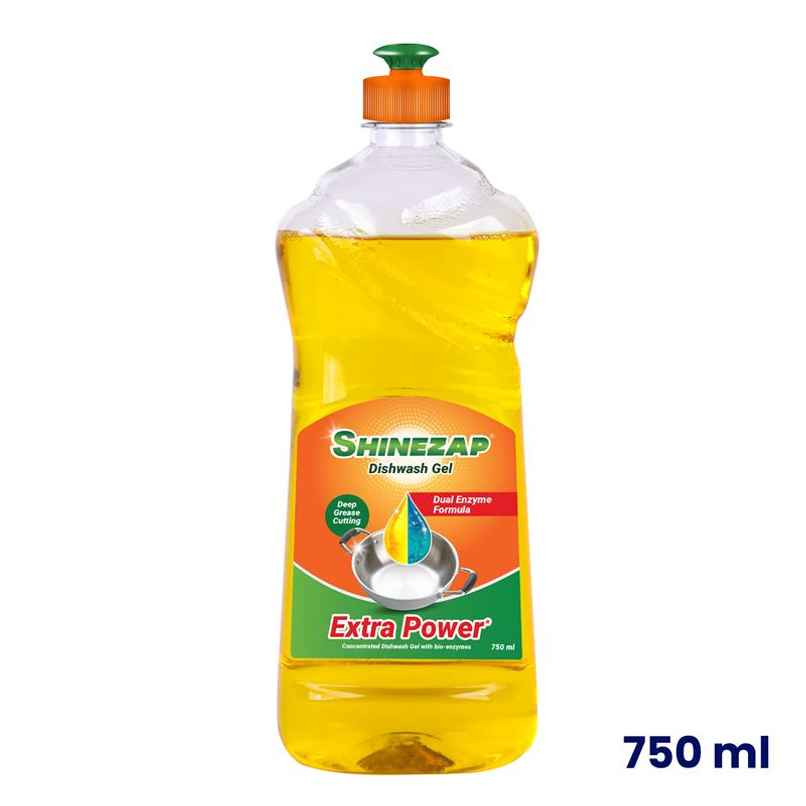 Shinezap Dishwash Gel With Dual Enzyme Formula Shinezap Dishwash Gel With Dual Enzyme Formula