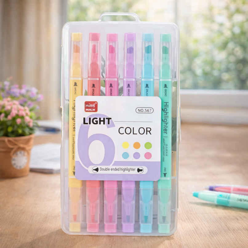 Fablue 6 Color Dual Ended Highlighter Fablue 6 Color Dual Ended Highlighter