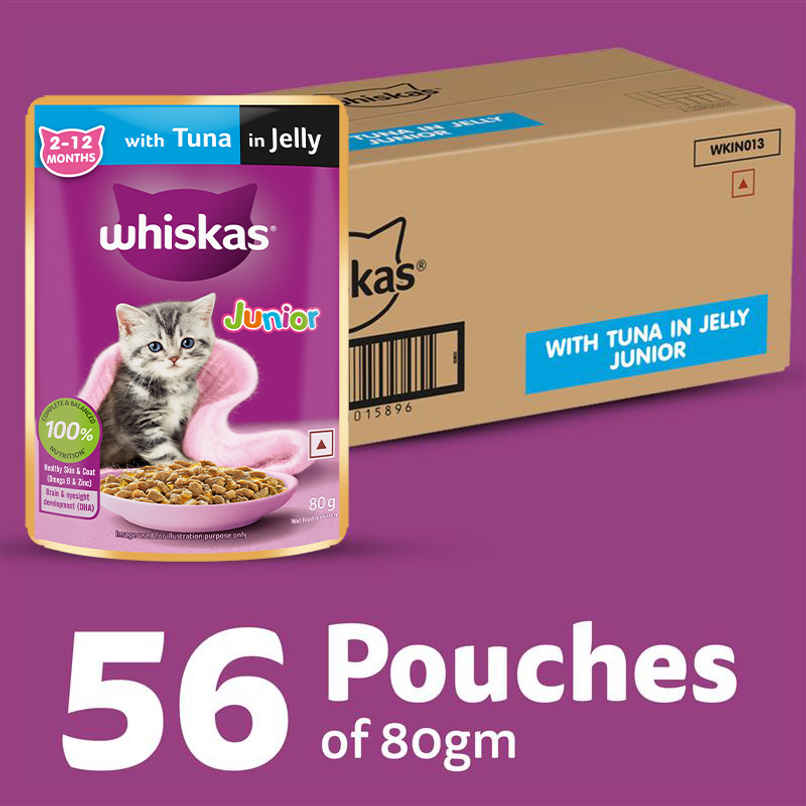 Whiskas Junior Tuna in Jelly Wet Cat Food Whiskas Junior Tuna in Jelly Wet Cat Food