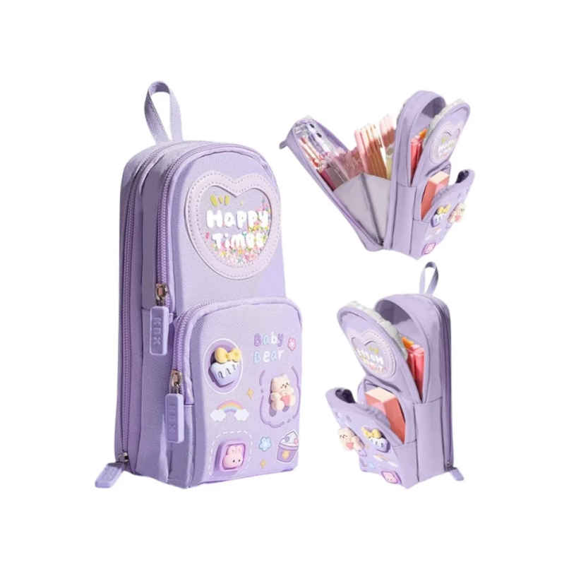 Fablue Premium Multifunctional Pencil Pouch | Light Purple