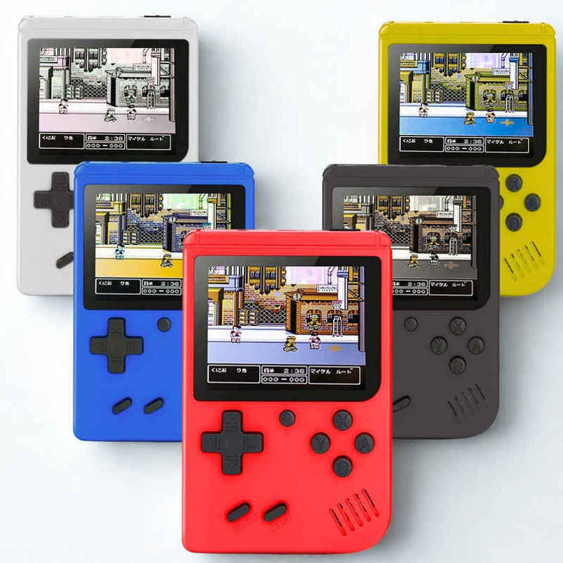 Fablue Rechargeable Pocket Video Game for Kids - 400 in 1 Retro Game Toy for Kids - Multicolor