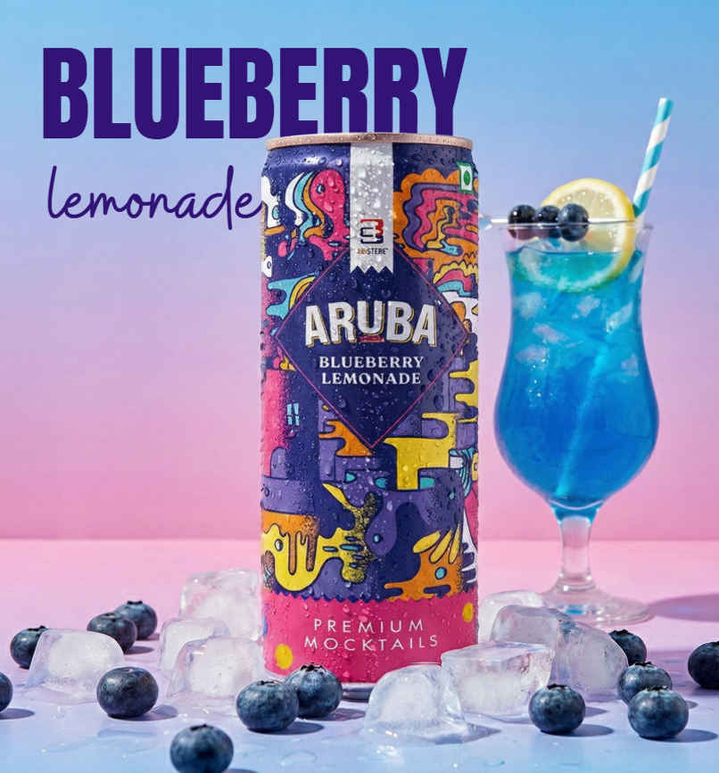 Aruba Blueberry Lemonade | Refreshing Mocktail By 3 Sisters Aruba Blueberry Lemonade | Refreshing Mocktail By 3 Sisters