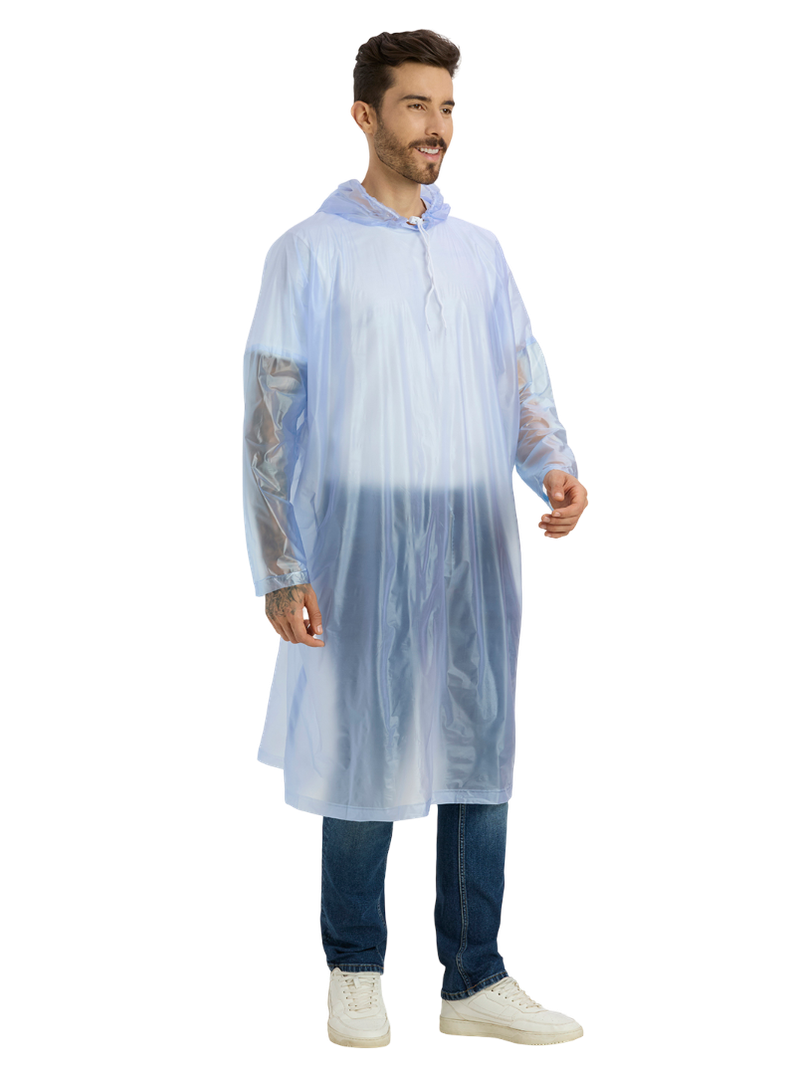 Zeel Unisex Hooded Waterproof PVC Poncho