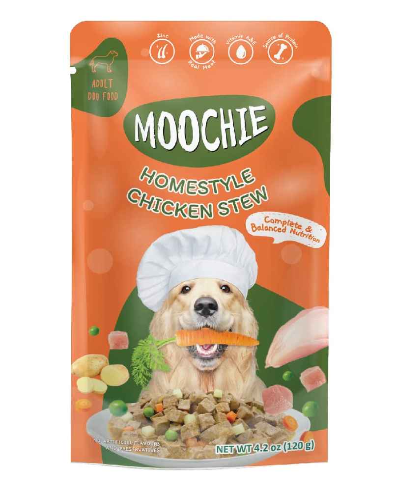 Moochie Dog Wet Gravy Food Homestyle With Chicken Stew