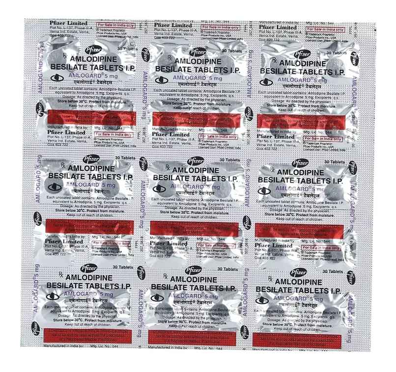 Amlogard 5mg Tablet Amlogard 5mg Tablet