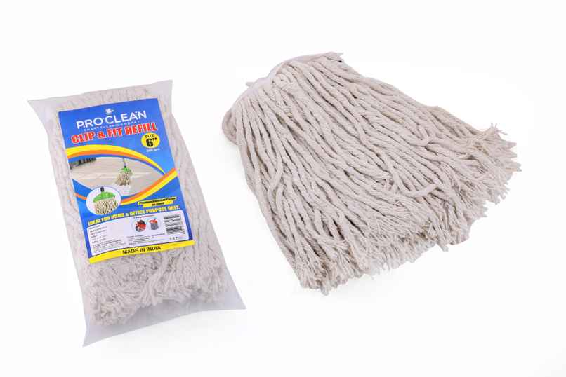 Proclean Cotton Refill - White | For Clip & Fit Mop | 6 Inch