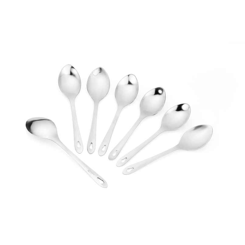 Everest Stainless Steel Desert Big Regular Spoon | Set of 6 Pcs