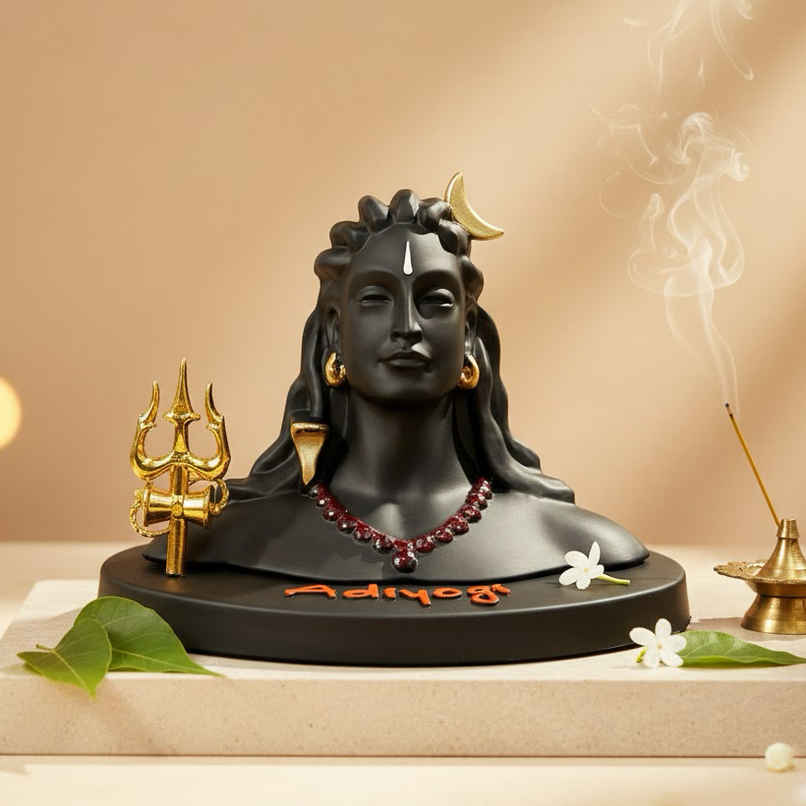 Aksharveda Adiyogi Murti for Car Dashboard and Home Temple | 3 inch Aksharveda Adiyogi Murti for Car Dashboard and Home Temple | 3 inch