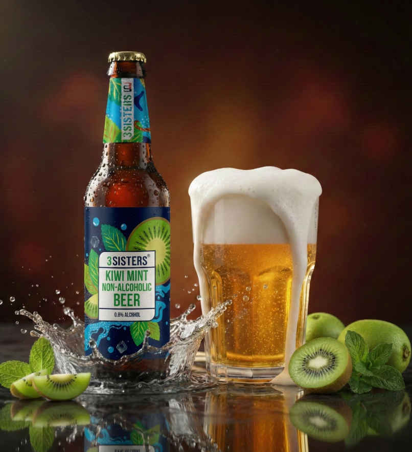 3 Sisters Kiwi and Mint Non Alcoholic Beer