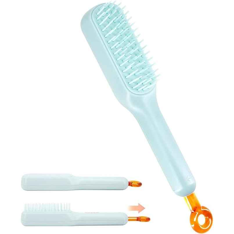 Bronson Professional Self Cleaning Hair Brush | Easy Styling | Anti-Static Technology | Multicolour Bronson Professional Self Cleaning Hair Brush | Easy Styling | Anti-Static Technology | Multicolour