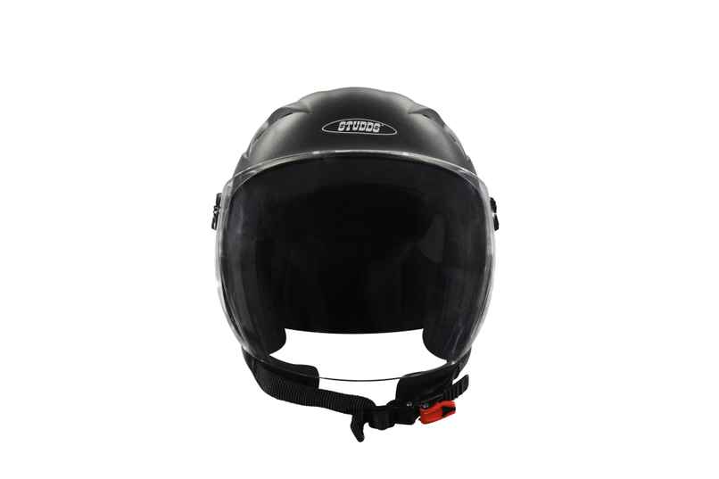 Studds Ray Isi Certified Open Face Motorcycle Helmet For Men And Women With Visor (Black - M)