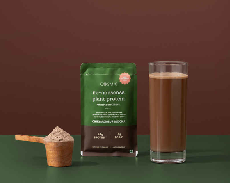 Cosmix No-Nonsense Plant Protein Chikmagalur Mocha, 24g Protein Cosmix No-Nonsense Plant Protein Chikmagalur Mocha, 24g Protein