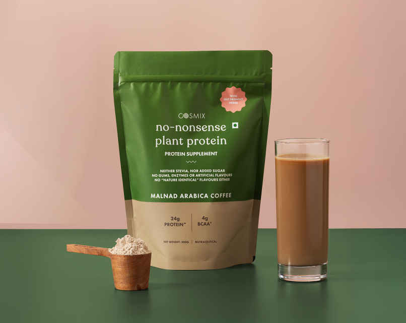 Cosmix No-Nonsense Plant Protein Malnad Arabica Coffee, 24g Protein Cosmix No-Nonsense Plant Protein Malnad Arabica Coffee, 24g Protein