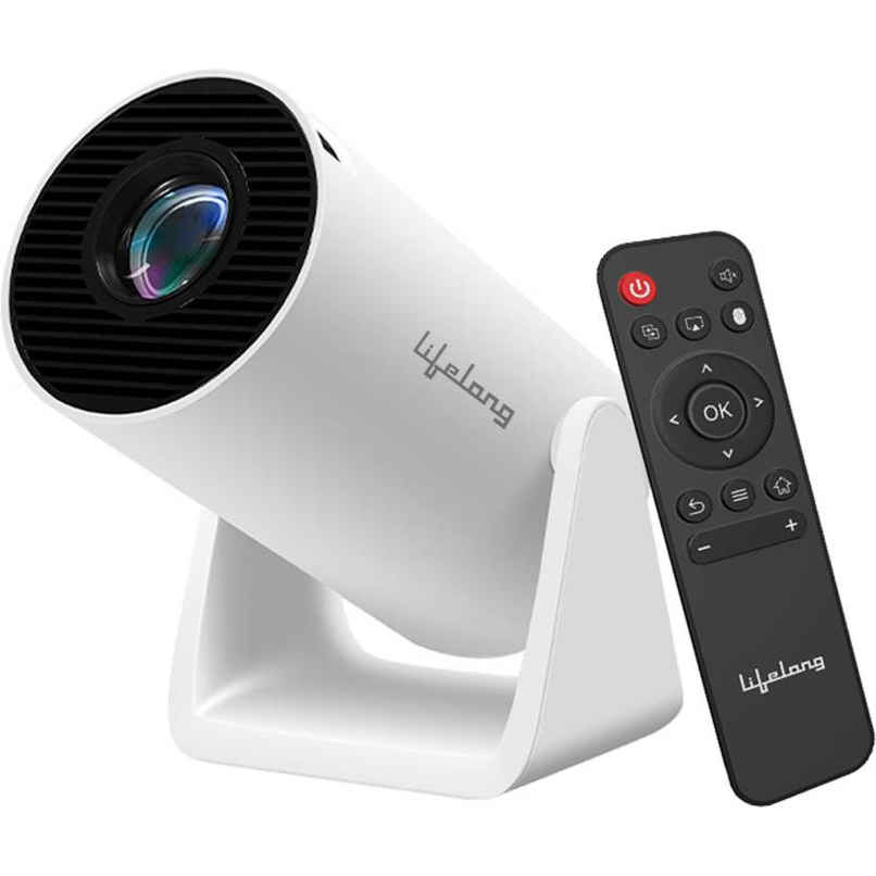 Lifelong LightBeam Smart Projector | 720p Native | 4K Support | 2500 lm | Android | Portable Design