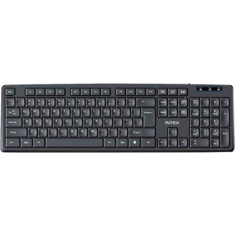 Intex IT-KB333/Corona G Wired USB Multi-device Keyboard (Black) Intex IT-KB333/Corona G Wired USB Multi-device Keyboard (Black)