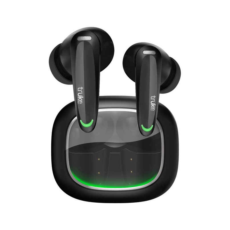 truke BTG Crystal True Wireless Bluetooth Earbuds with 68H Battery, Dual Pairing - PhantomBlack