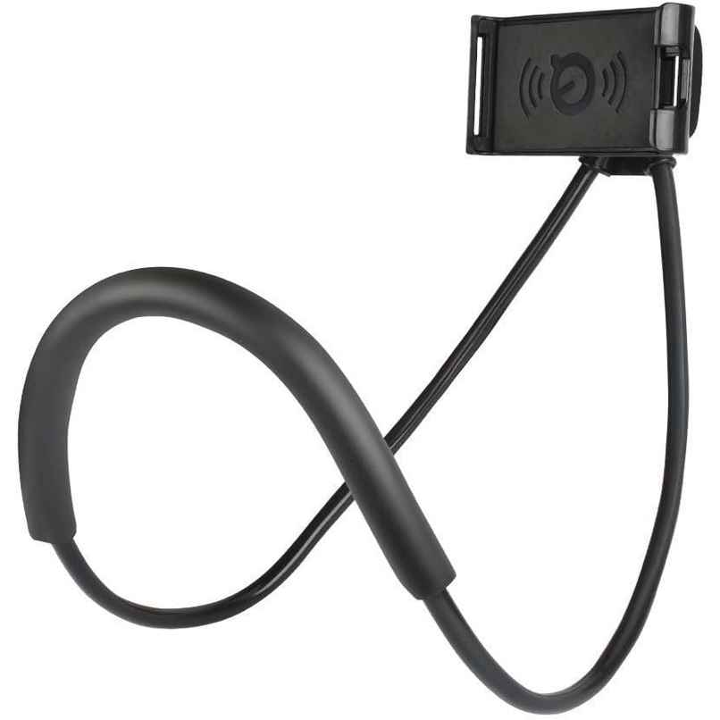 Sounce Lazy Neck 360 Rotating Flexible Holder-Stand | Compatible with 4-7 Inch Smartphones | Black