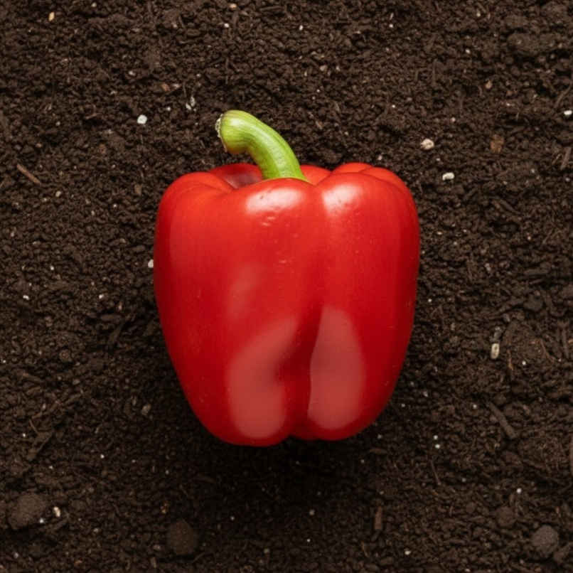 Organically Grown Capsicum Red