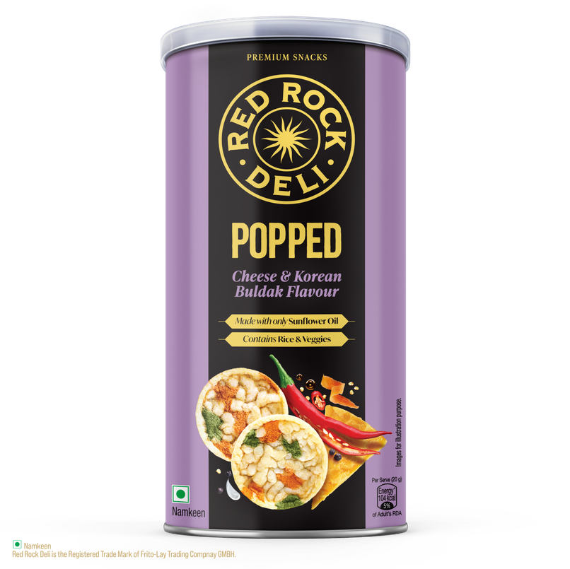 Red Rock Deli Cheese & Korean Buldak Flavour Chips