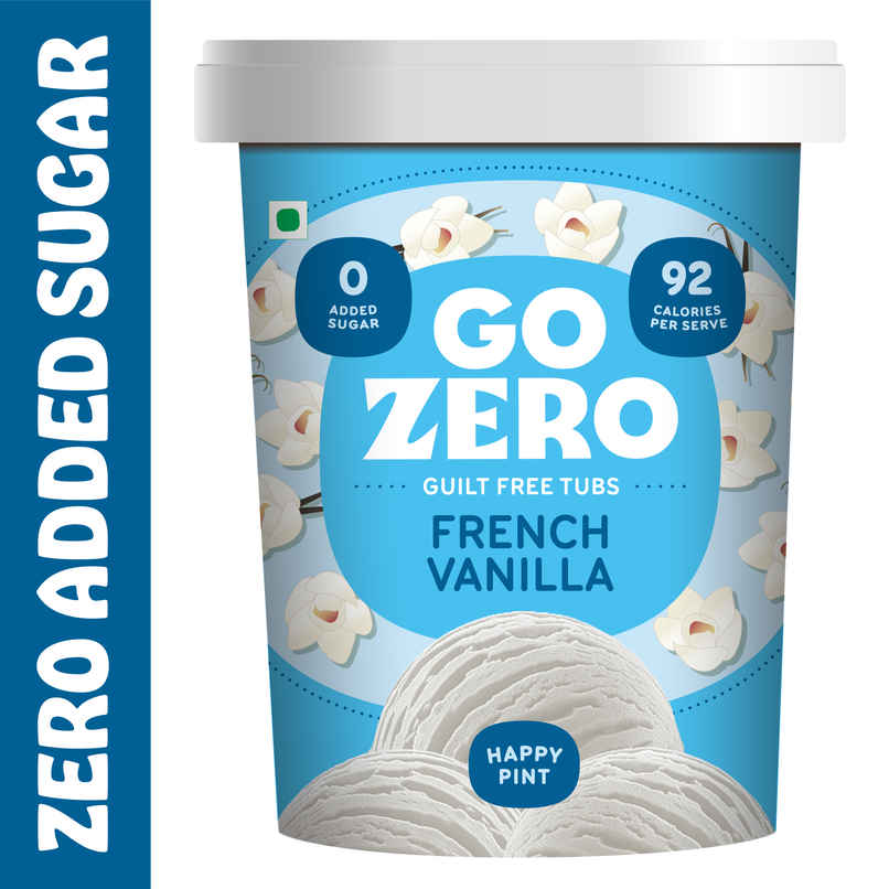 Go Zero French Vanilla Guilt Free Ice Cream Tub