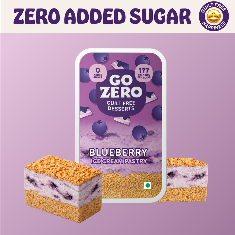Go Zero Blueberry Guilt Free Ice Cream Pastry