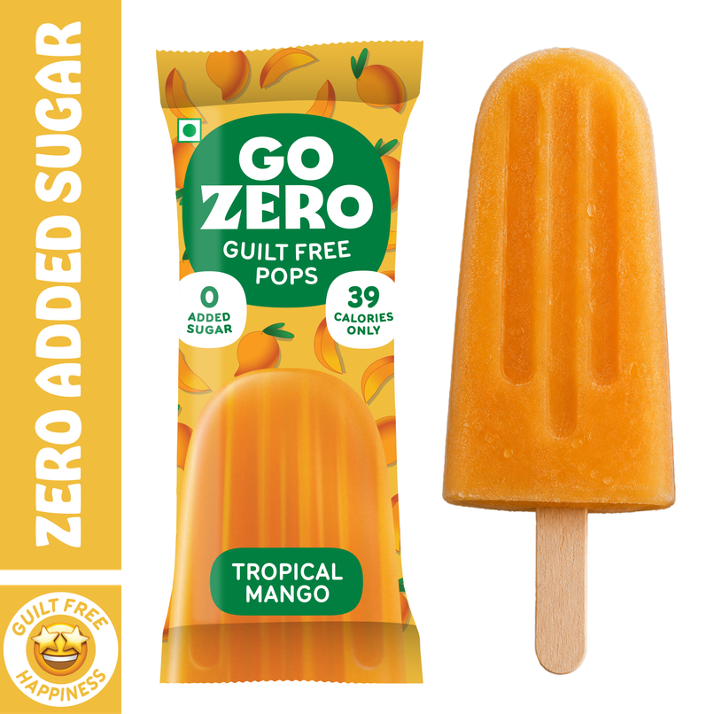 Go Zero Tropical Mango Guilt Free Fruit Pops Go Zero Tropical Mango Guilt Free Fruit Pops