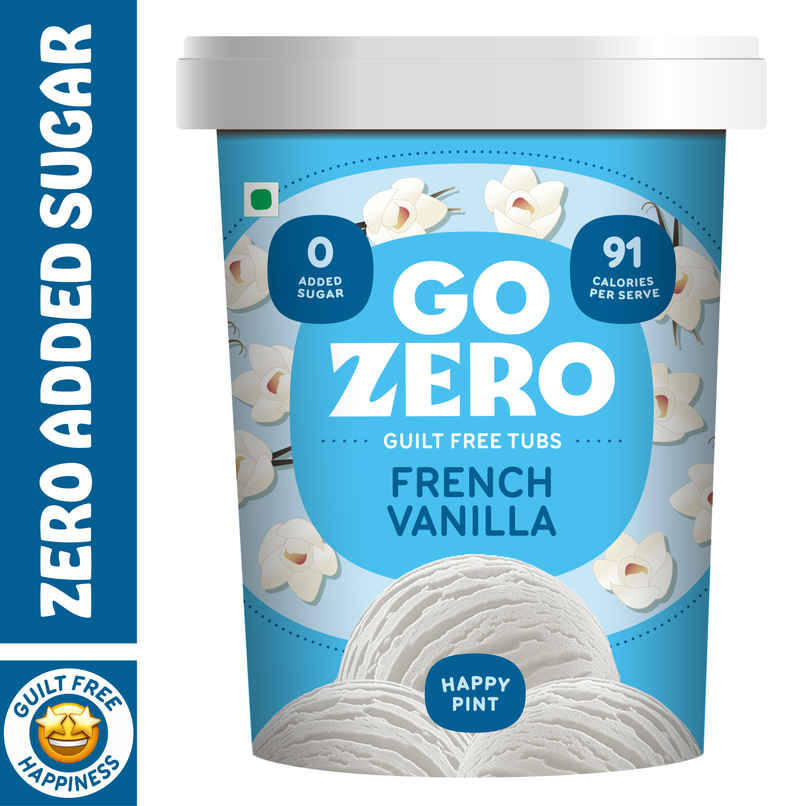 Go Zero French Vanilla Guilt Free Ice Cream Tub