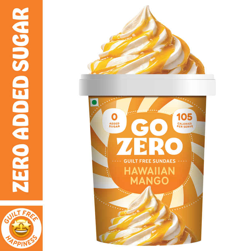 Go Zero Hawaiian Mango Sundae Guilt Free Ice cream Tub