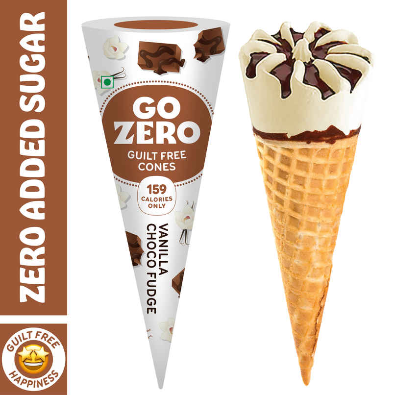 Go Zero Vanilla Choco Fudge Guilt Free Ice Cream Cone Go Zero Vanilla Choco Fudge Guilt Free Ice Cream Cone