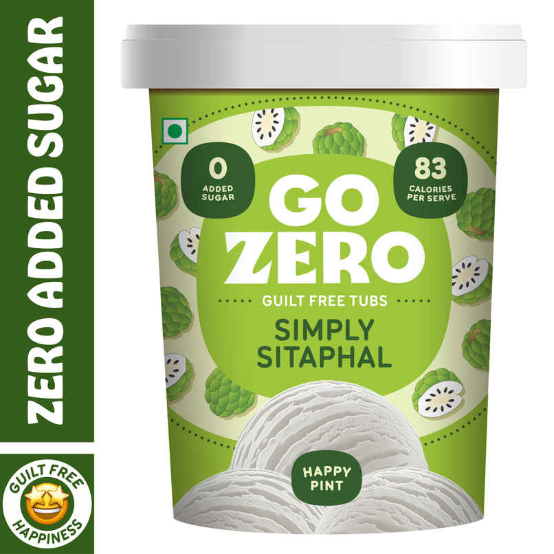 Go Zero Simply Sitaphal Guilt Free Ice Cream Tub