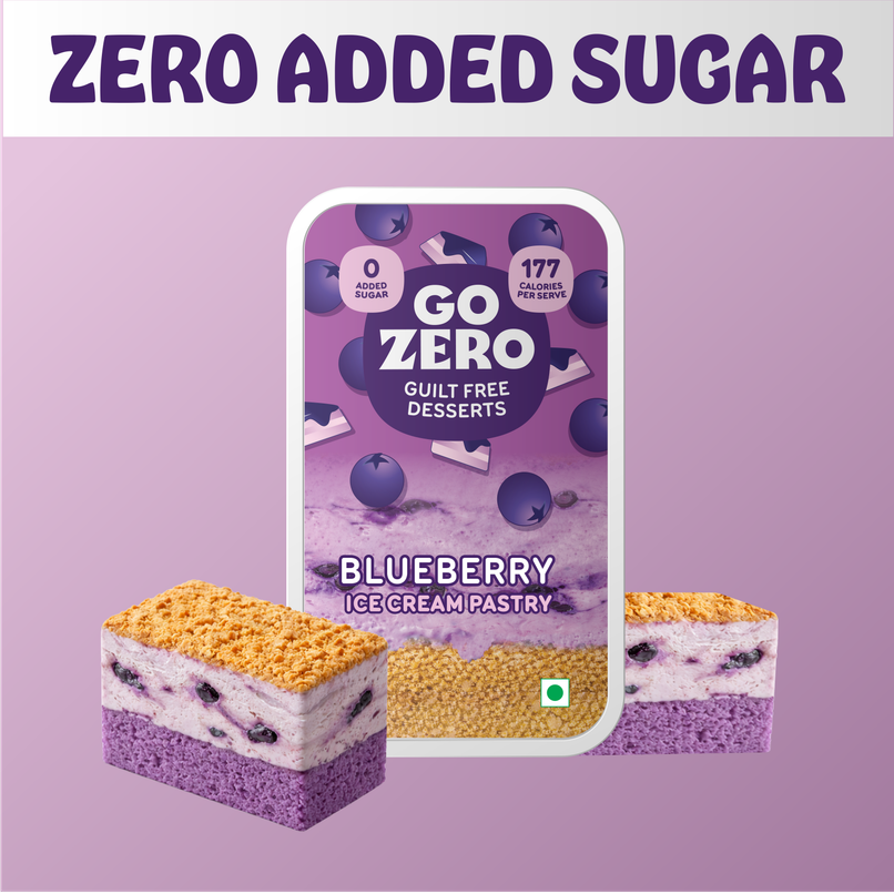 Go Zero Blueberry Guilt Free Ice Cream Pastry