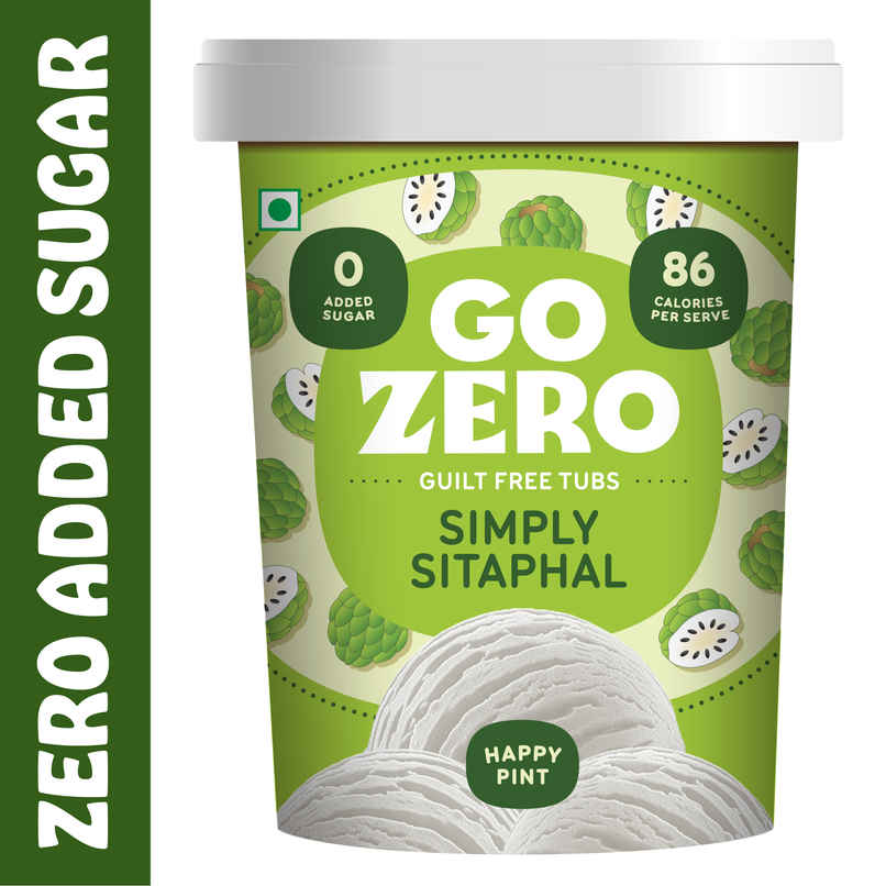 Go Zero Simply Sitaphal Guilt Free Ice Cream Tub