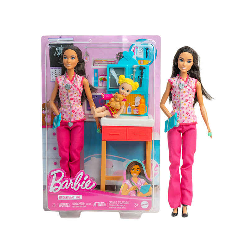 Barbie Pediatrician Doctor Playset Pink Scrubs Barbie Pediatrician Doctor Playset Pink Scrubs