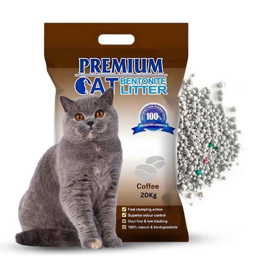 Pets Empire Natural Scoopable Bentonite Ball Cat Litter Coffee Scent