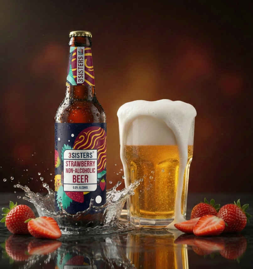 3 Sisters Strawberry Non-Alcoholic Beer