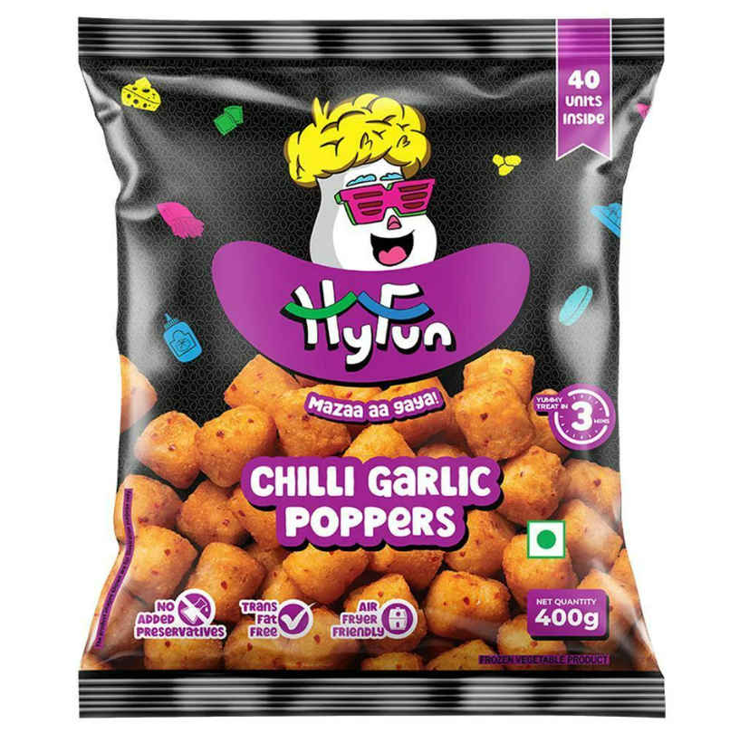 Hyfun Chilli Garlic Potato Poppers Combo Hyfun Chilli Garlic Potato Poppers Combo