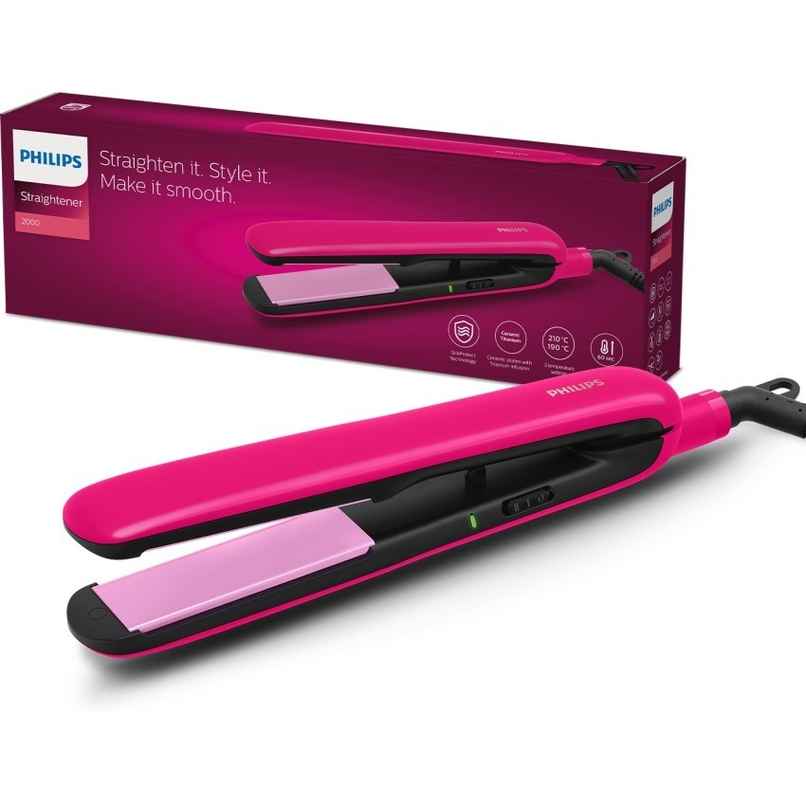 Philips India's No.1 Hair Styling Brand Hair Straightener | BHS332/00 | Pink