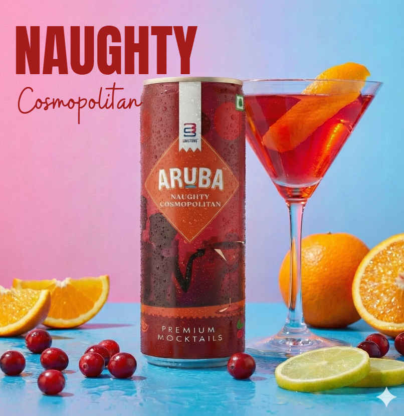 Aruba- Naughty Cosmopolitan | Refreshing Mocktail By 3 Sisters Aruba- Naughty Cosmopolitan | Refreshing Mocktail By 3 Sisters