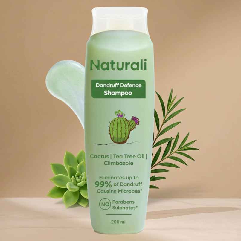 Naturali Dandruff Defence Shampoo With Tea Tree oil| Non drying For Men & Women|Sulphate free