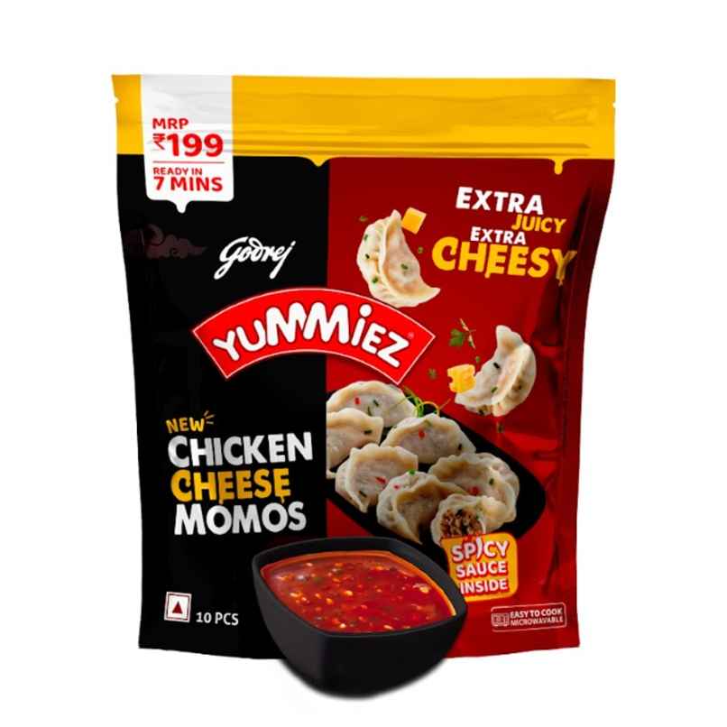 Godrej Yummiez Chicken Cheese Momo | Savoury & Cheesy